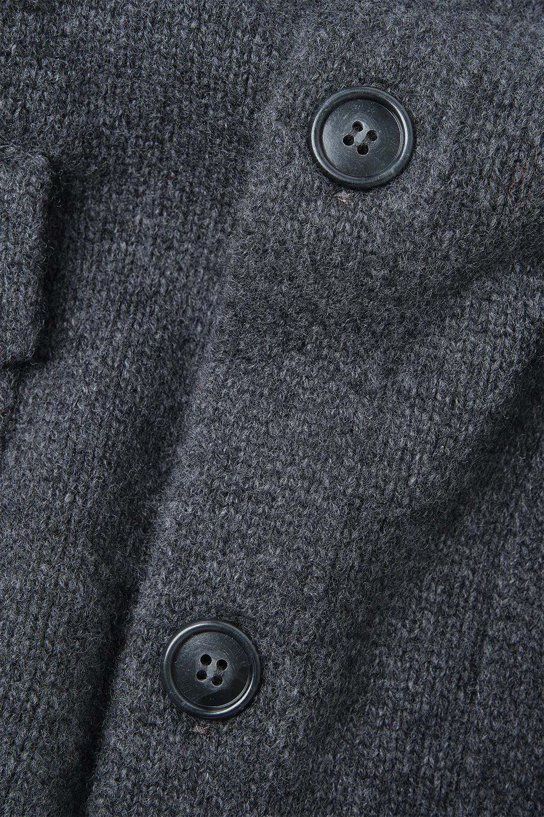 Gilet grosse maille à poche - Gris anthracite - Image 3