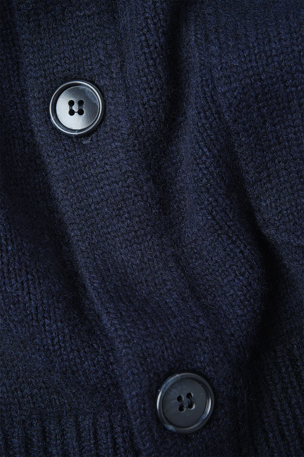 Gilet grosse maille à poche - Marine - Image 3