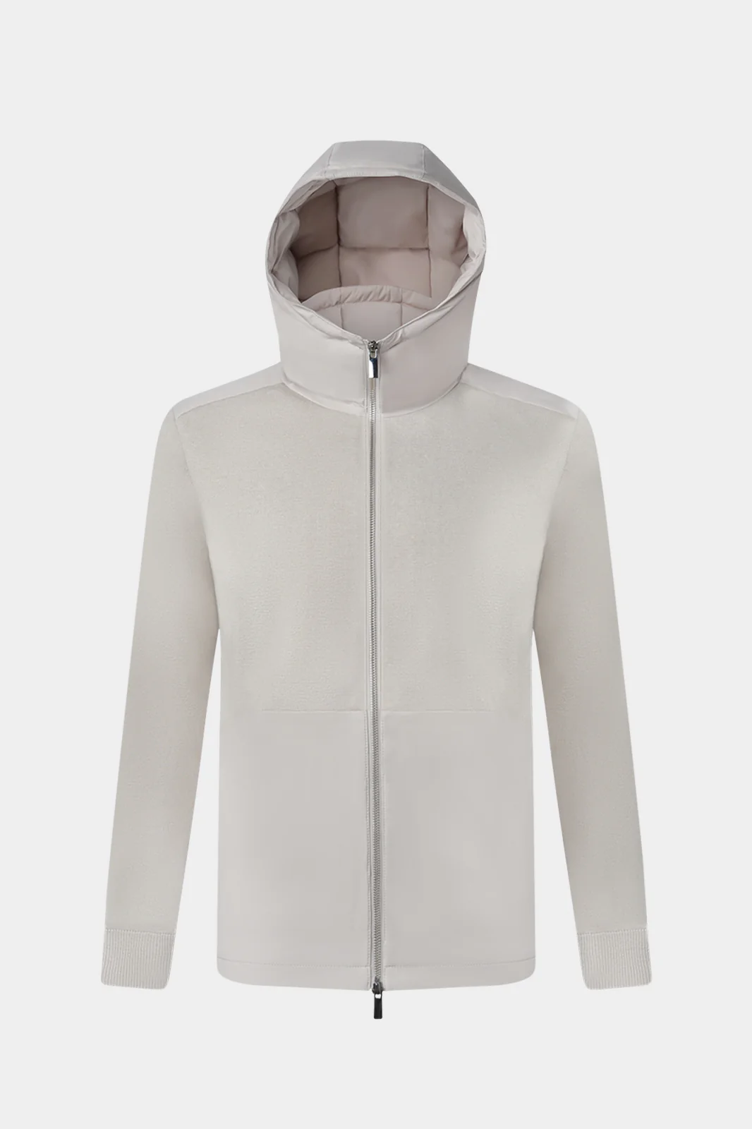 Gilet zippé technique à capuche - Greige - Image 2
