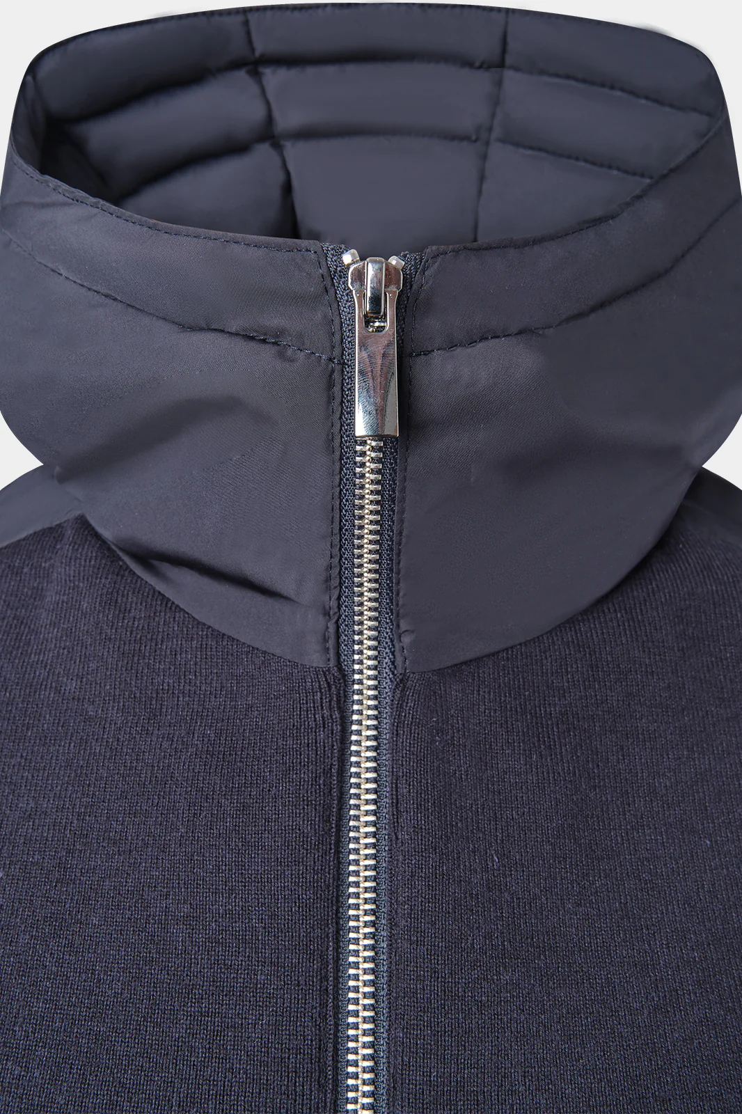 Gilet zippé technique à capuche - Marine - Image 3