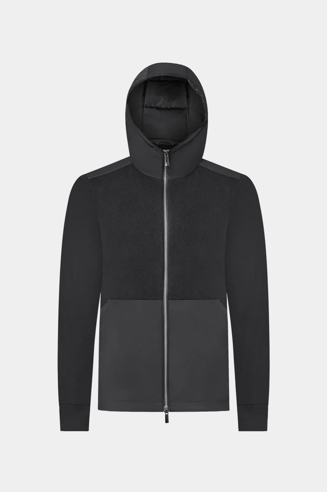 Gilet zippé technique à capuche - Noir - Image 2