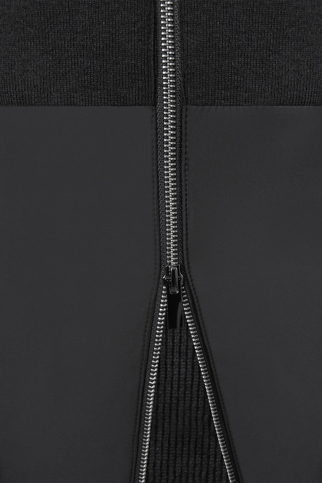 Gilet zippé technique à capuche - Noir - Image 3