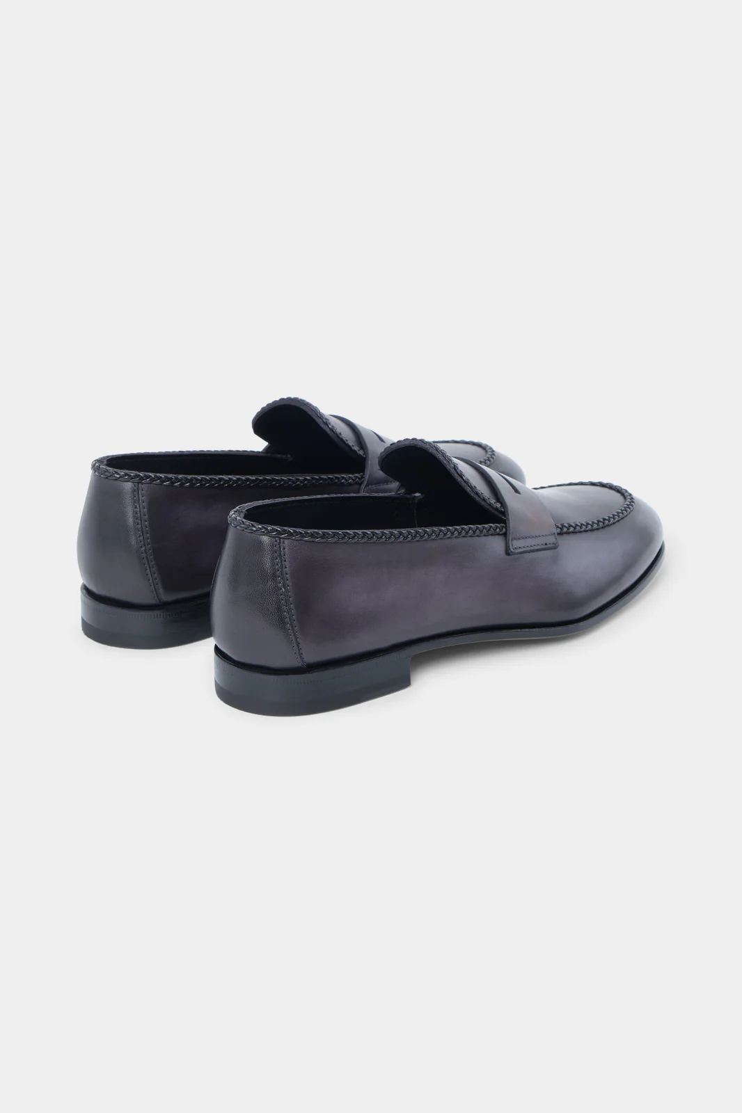 Mocassins Cuir - Gris - Image 3