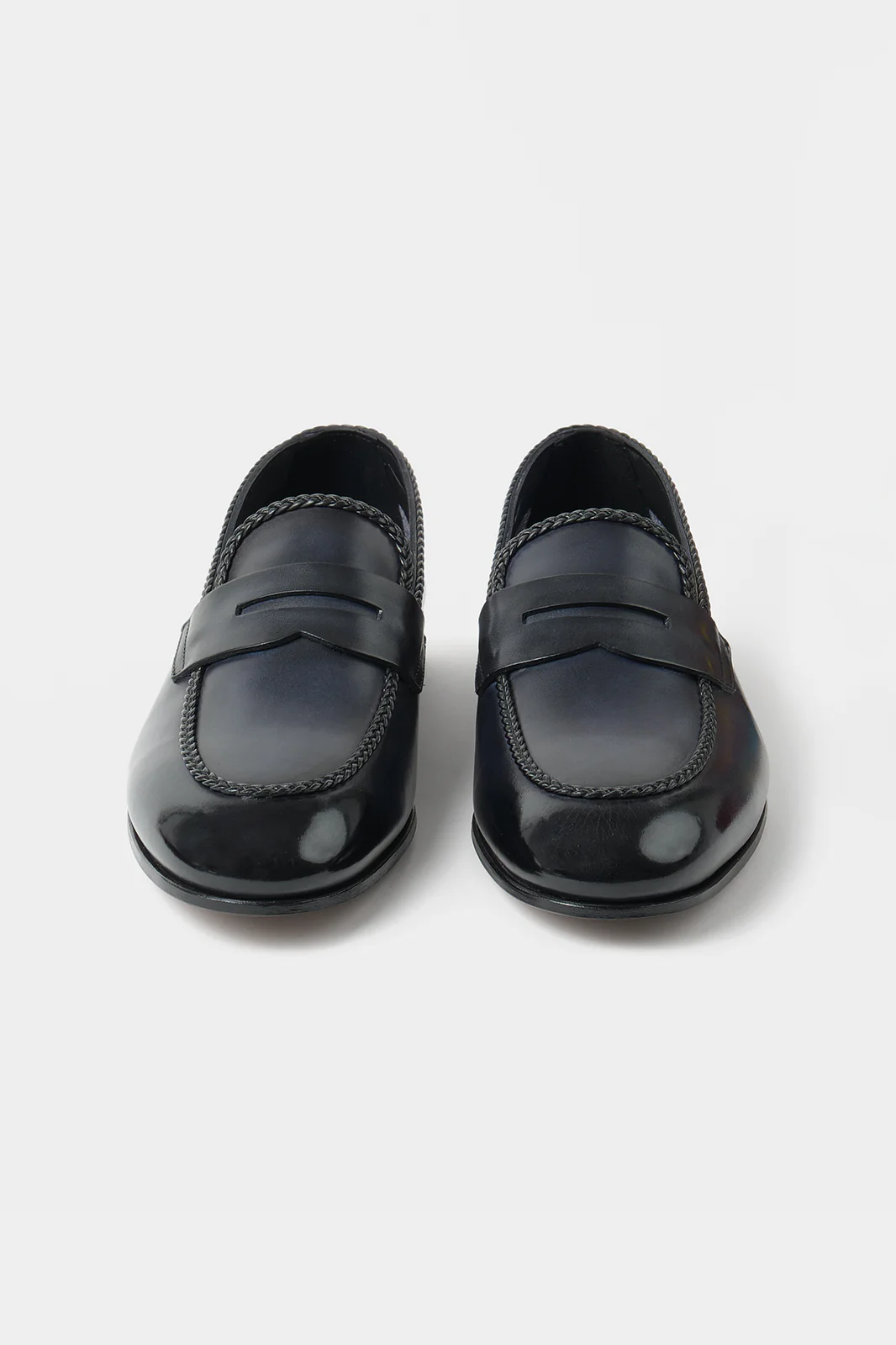 Mocassins Cuir - Marine foncé - Image 2