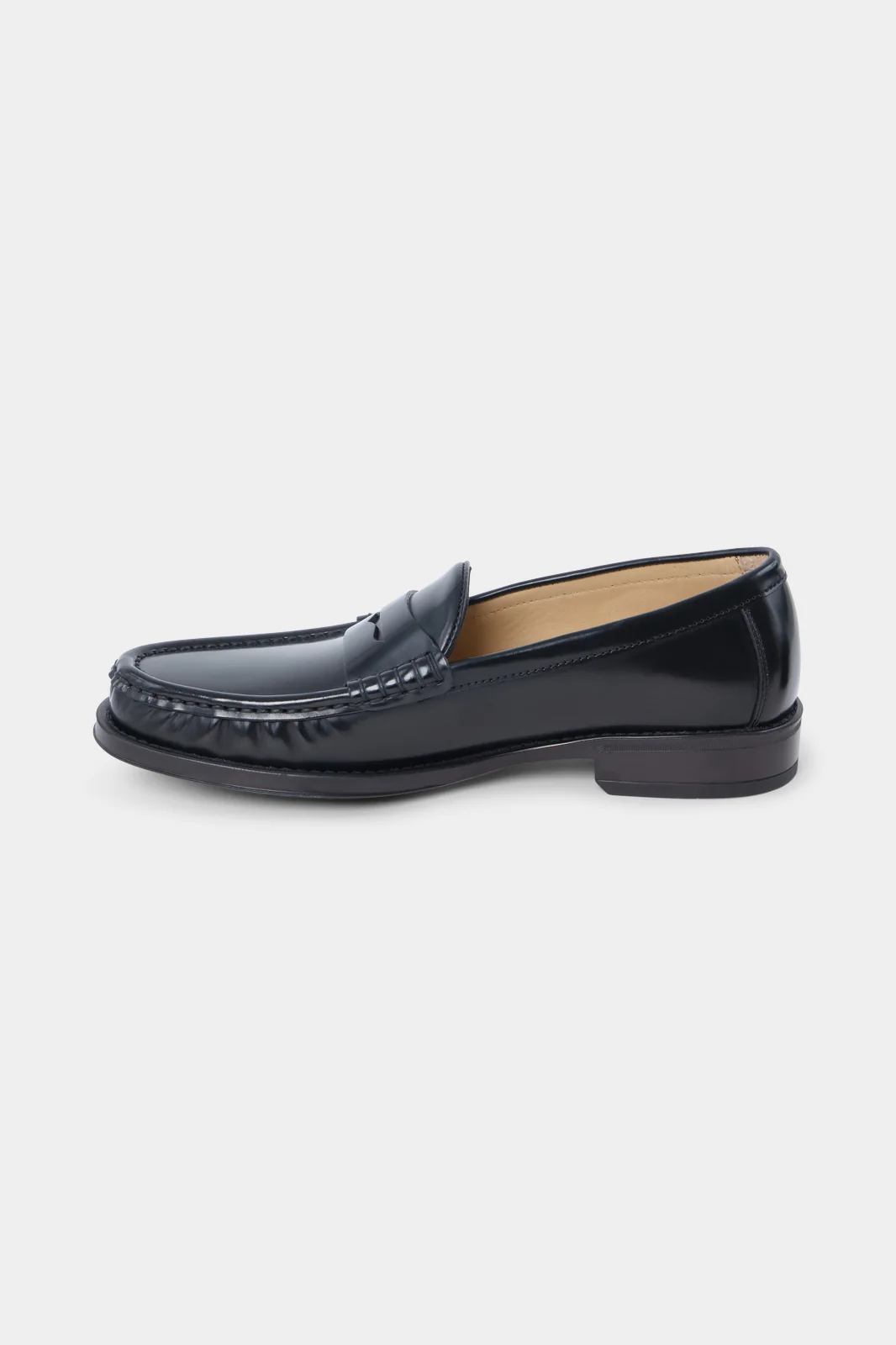 Mocassins en cuir glacé - Noir - Image 4