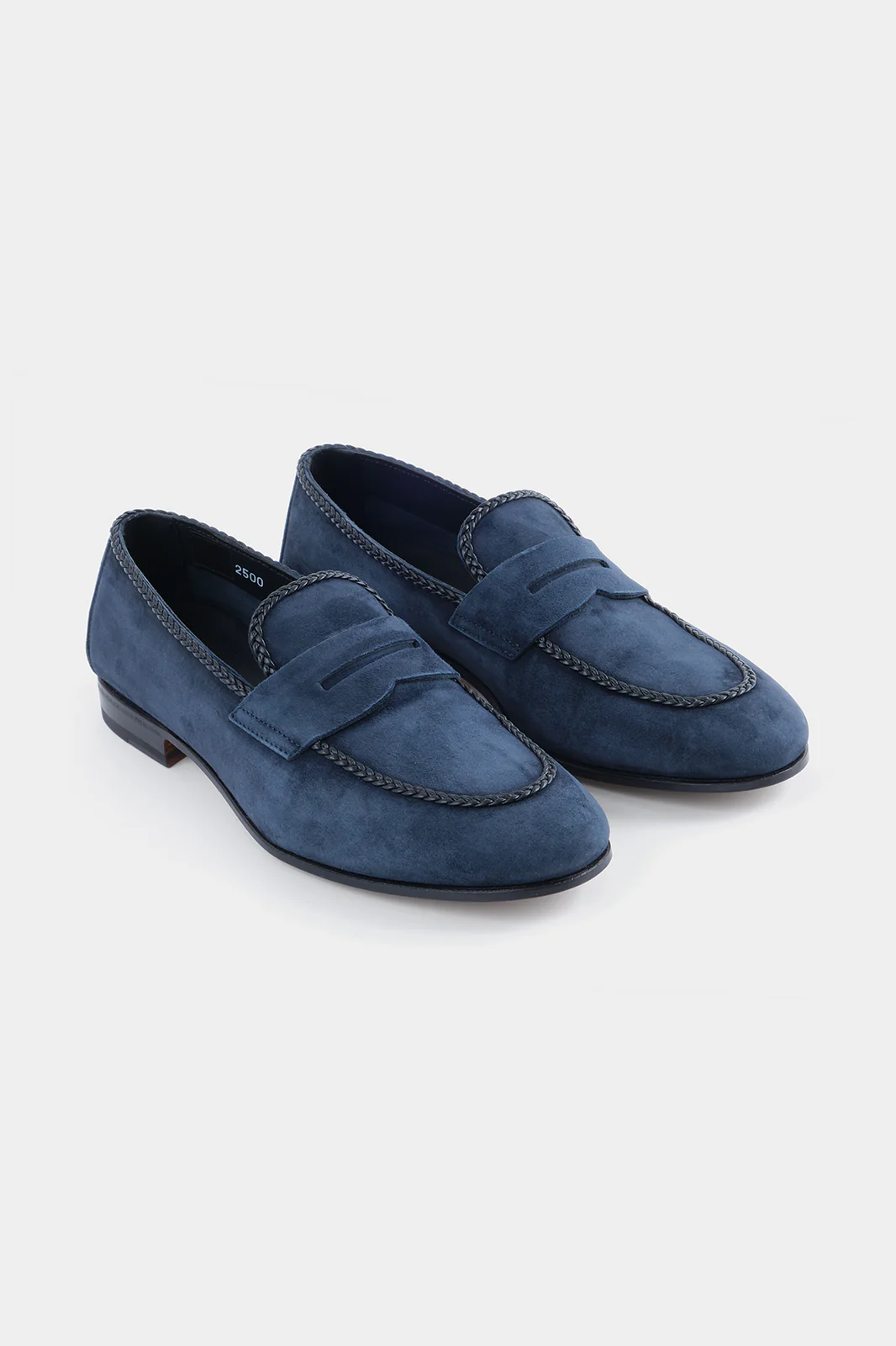 Mocassins en daim - Marine