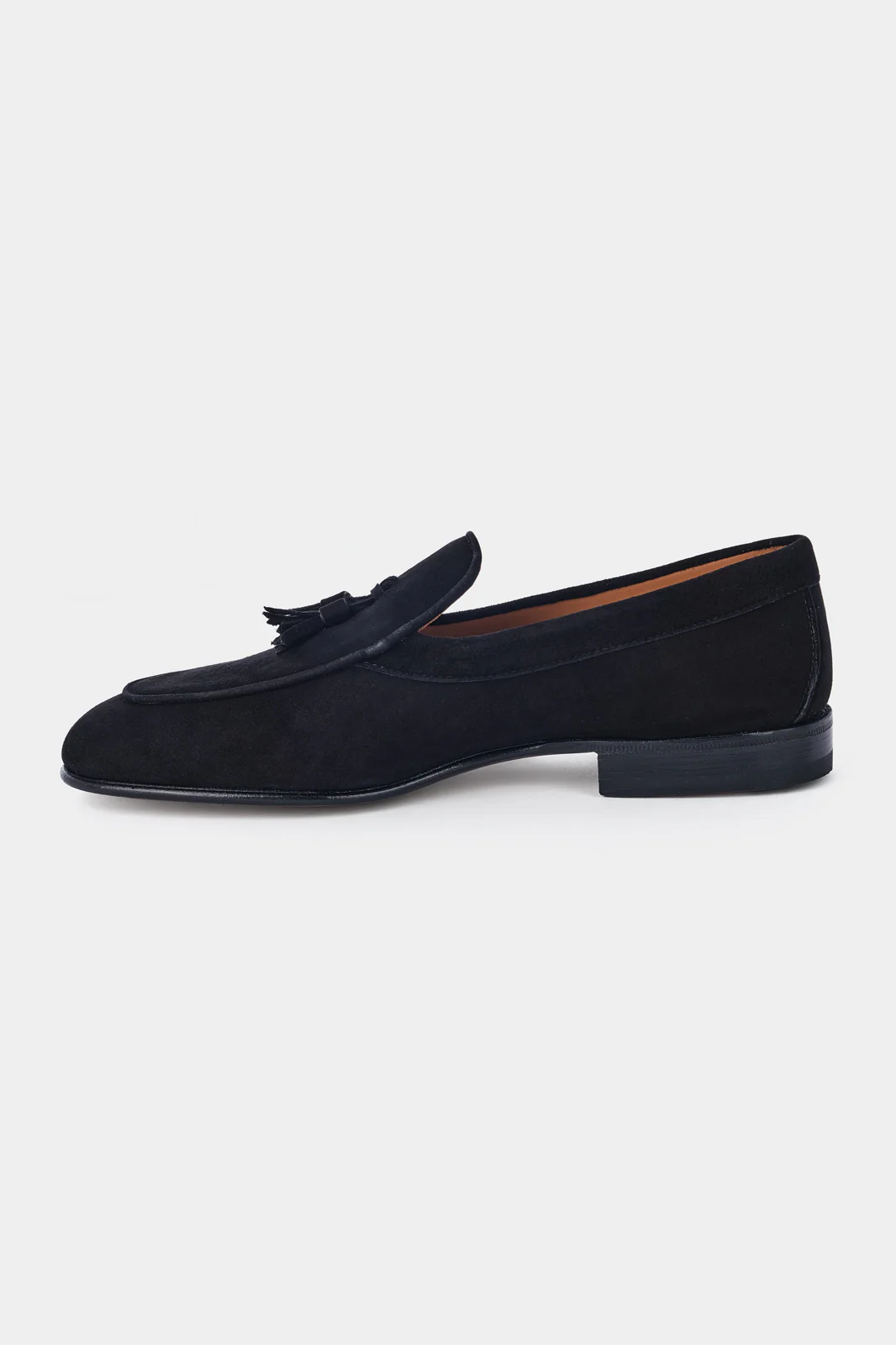 Mocassins en peau à pampilles avec semelle fine en cuir - Noir - Image 4