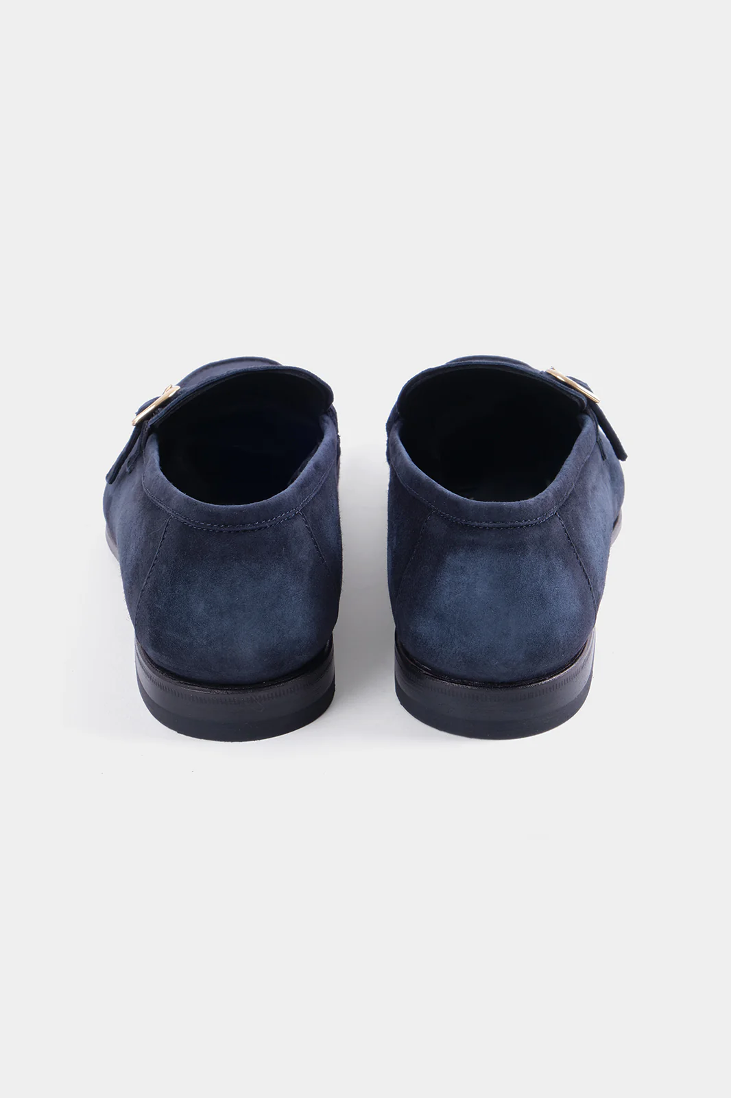 Mocassins en peau avec boucle - Marine - Image 5