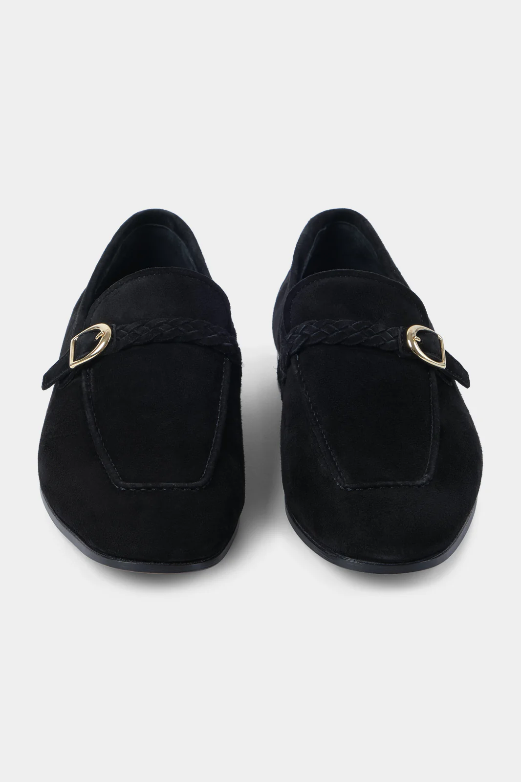 Mocassins en peau avec boucle - Noir - Image 2