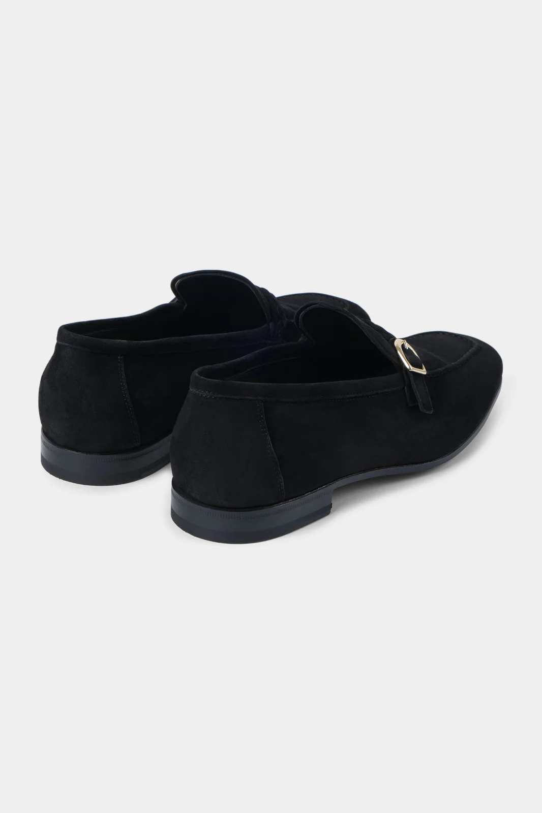 Mocassins en peau avec boucle - Noir - Image 3