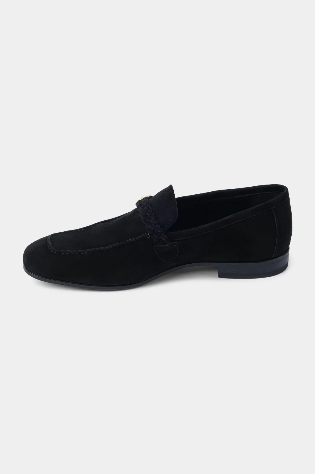 Mocassins en peau avec boucle - Noir - Image 4