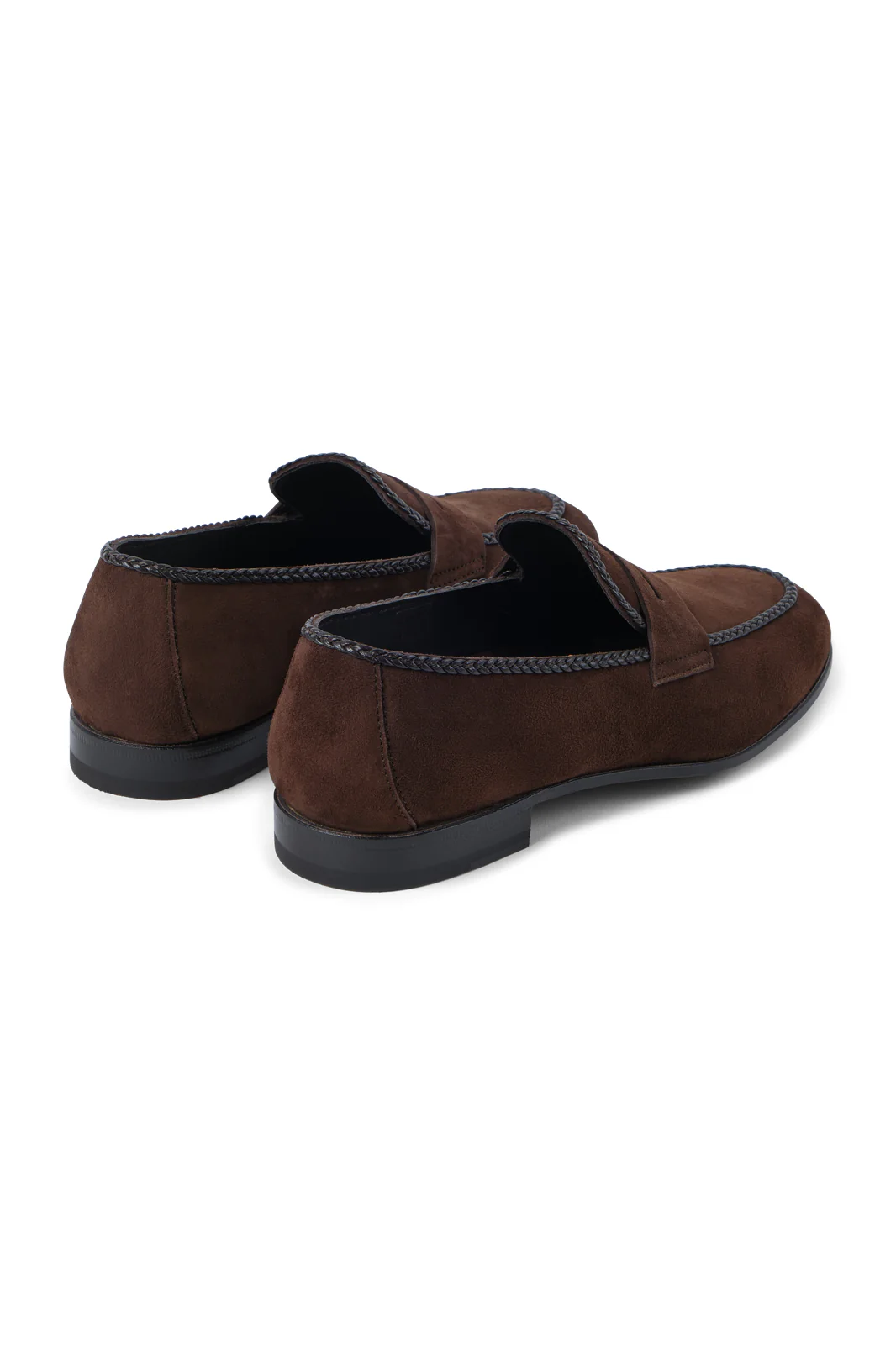 Mocassins en peau penny loafer - Marron - Image 3