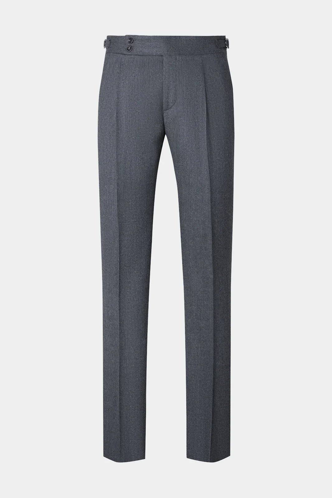 Pantalon à patte de serrage - Flanelle - Gris