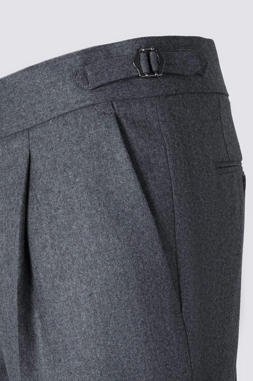 Pantalon à patte de serrage - Flanelle - Gris - Image 3
