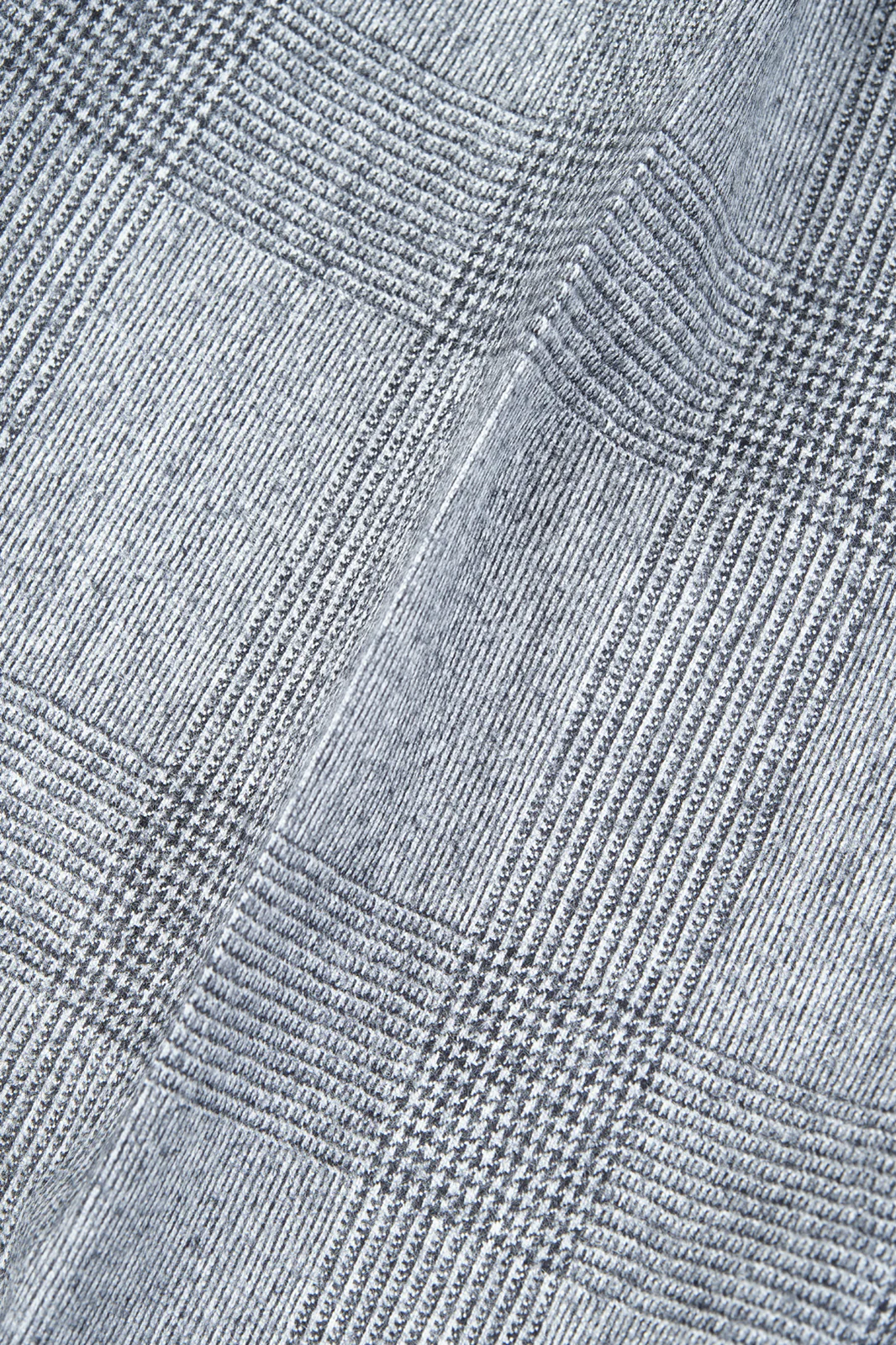 Pantalon à pattes de serrage flanelle Prince de Galles - Noir et Blanc - Image 4