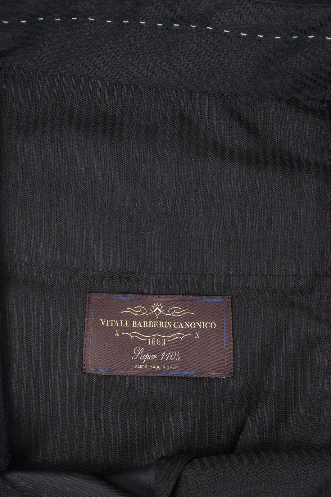 Pantalon à pinces en laine oversize - Marine - Image 5