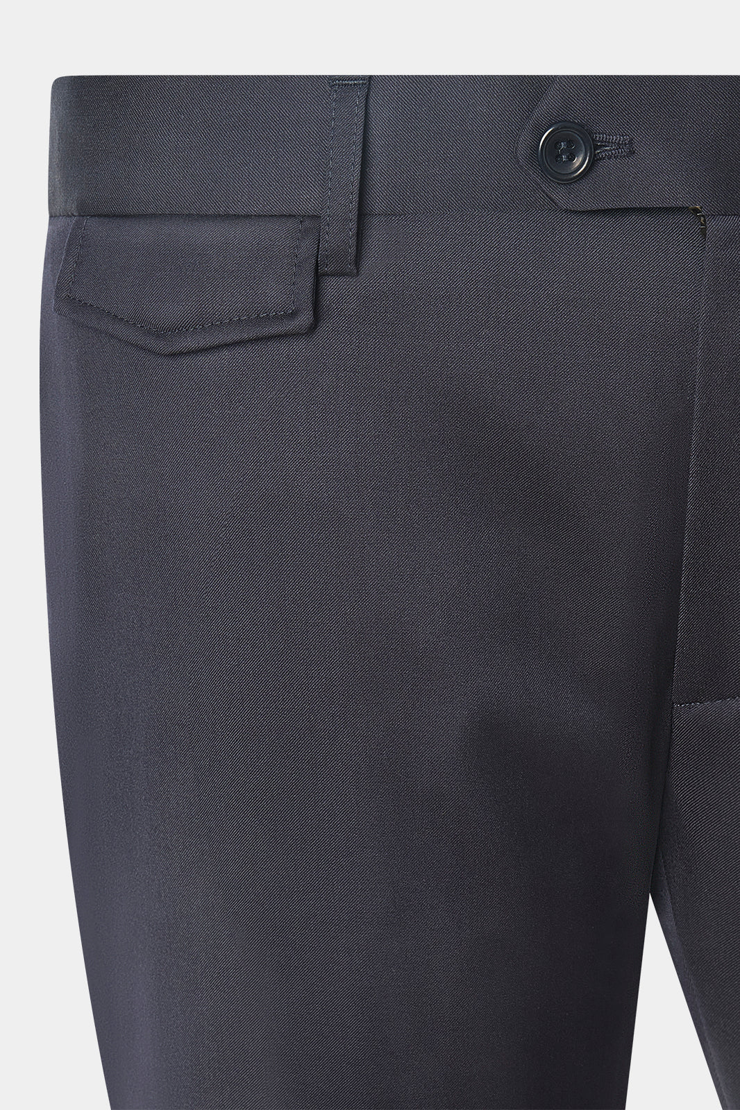 Pantalon cargo en laine - Marine - Image 2