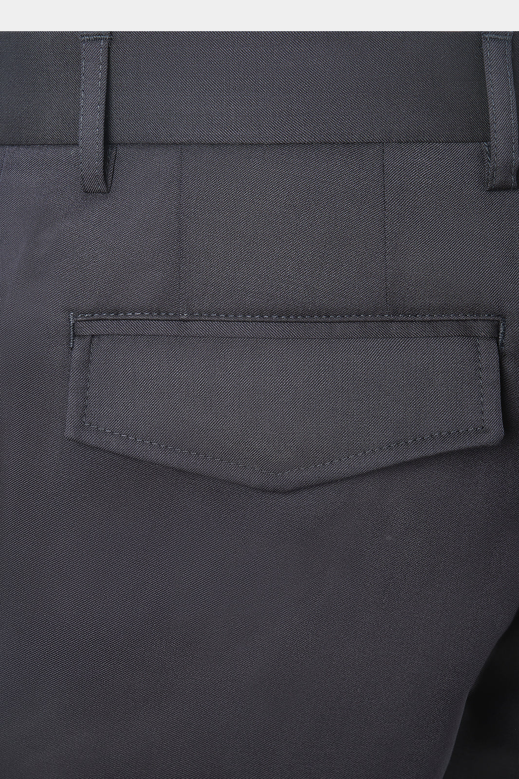 Pantalon cargo en laine stretch - Marine - Image 6