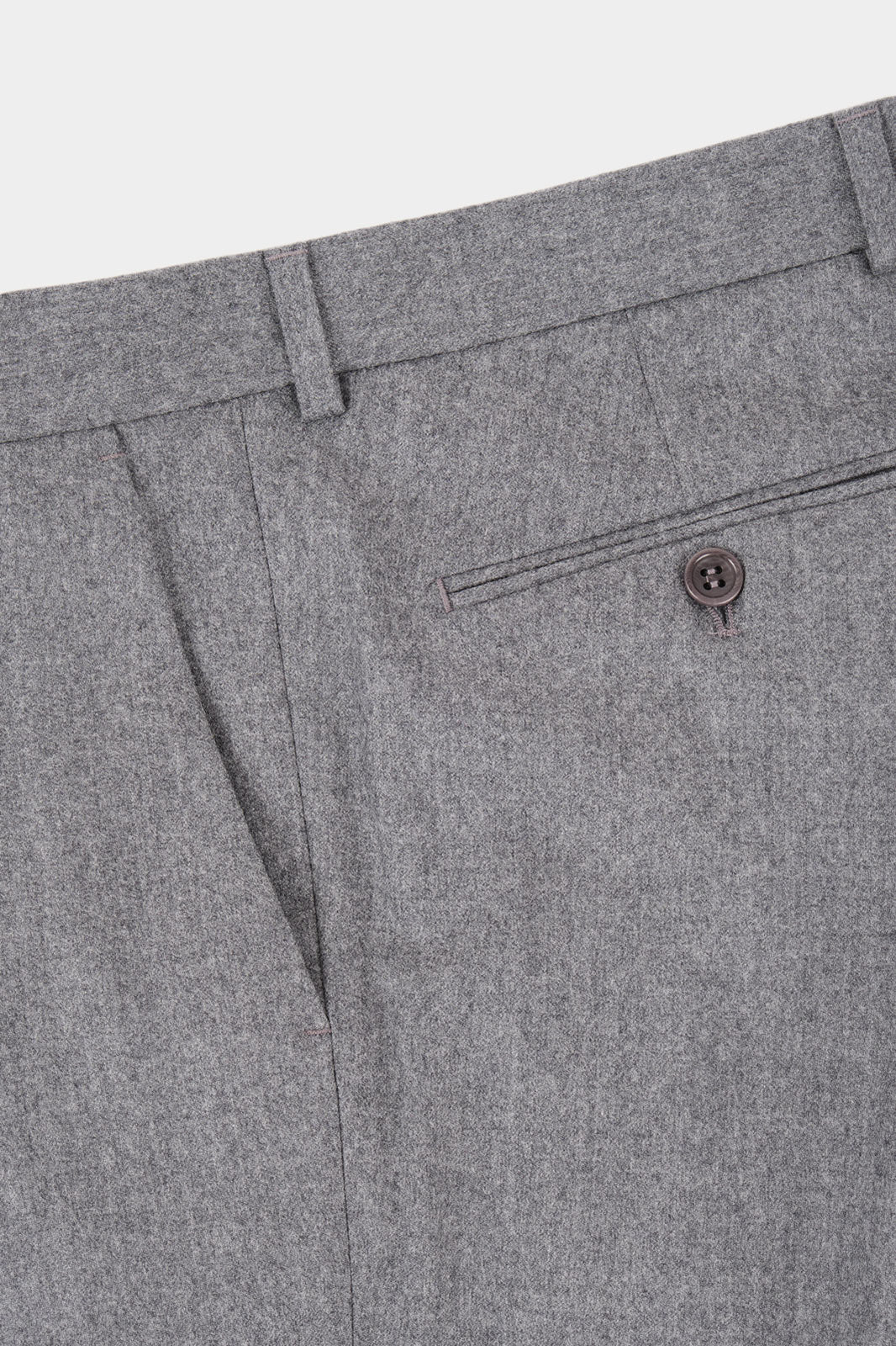 Pantalon classique flanelle - Gris clair - Image 2