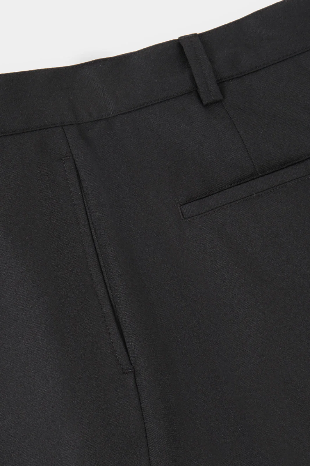 Pantalon large flanelle - Noir - Image 3