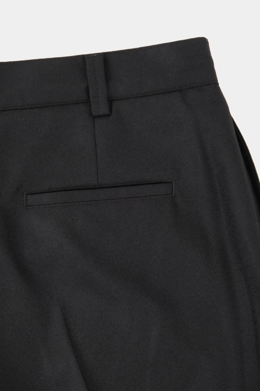 Pantalon large flanelle - Noir - Image 4