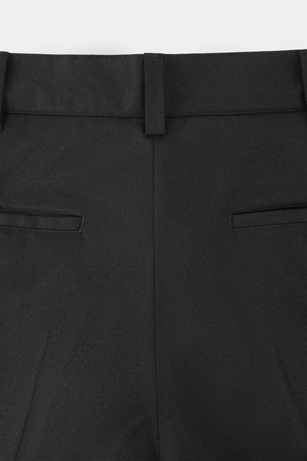 Pantalon large flanelle - Noir - Image 5