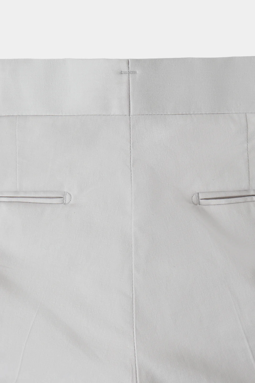 Pantalon en coton à patte de serrage - Gris clair - Image 5