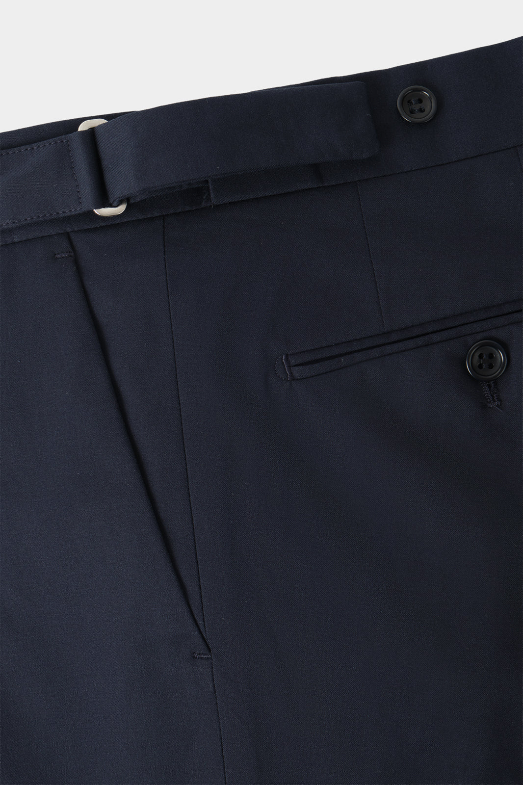 Pantalon en coton à patte de serrage - Marine - Image 3