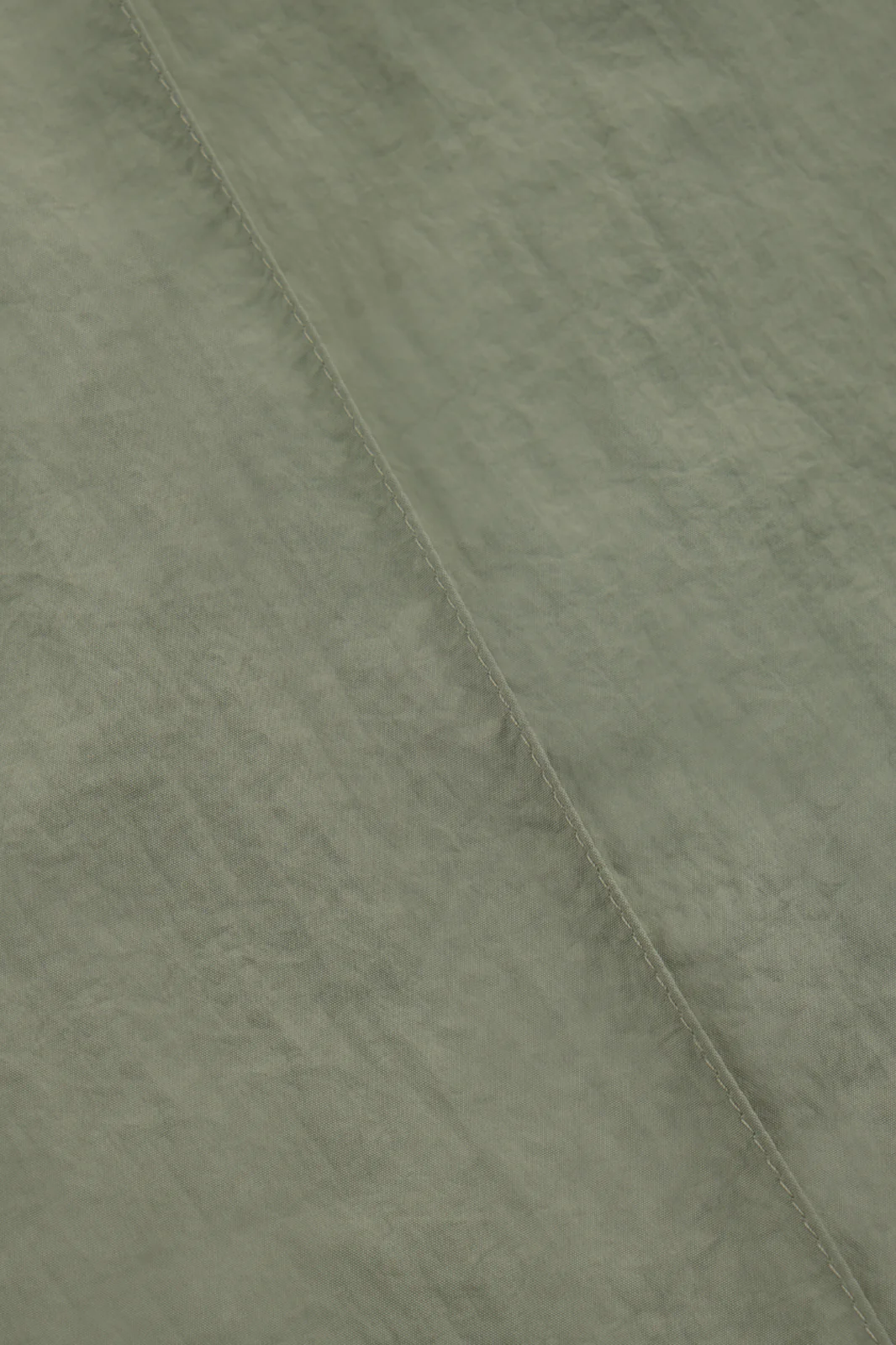 Pantalon Jog Crush zippé en Nylon froissé - Kaki - Image 3