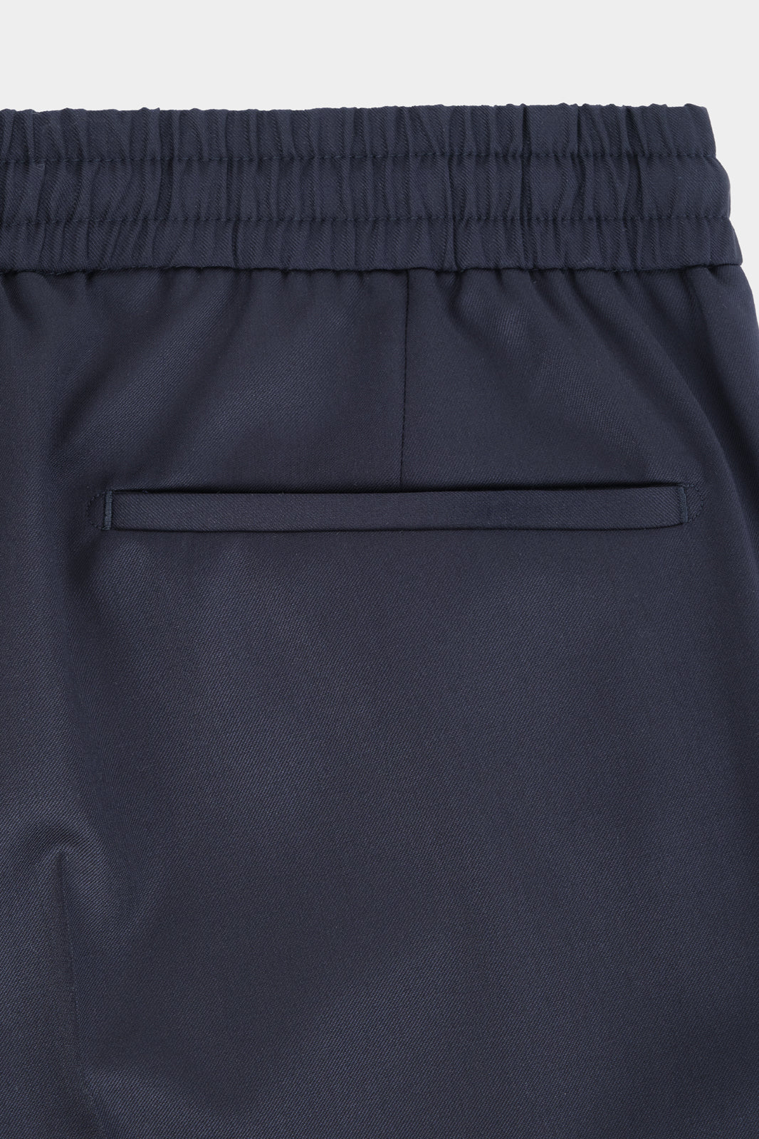 Pantalon jogpant en laine stretch - Marine - Image 3