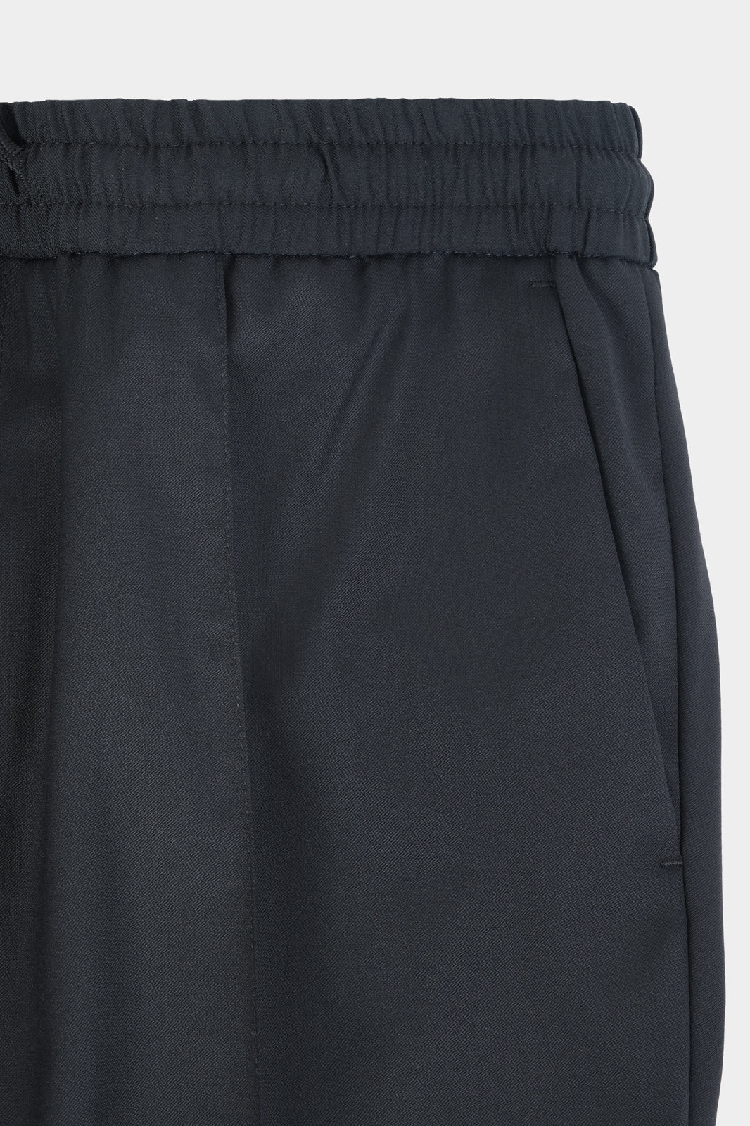 Pantalon jogpant en laine stretch - Noir - Image 2