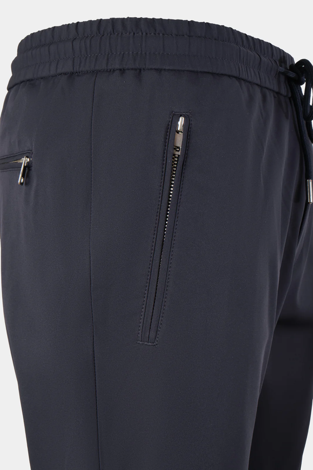 Pantalon jogpant technique poches zippées - Marine - Image 4