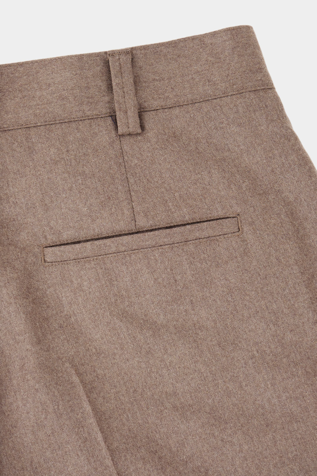 Pantalon large flanelle - Beige - Image 4