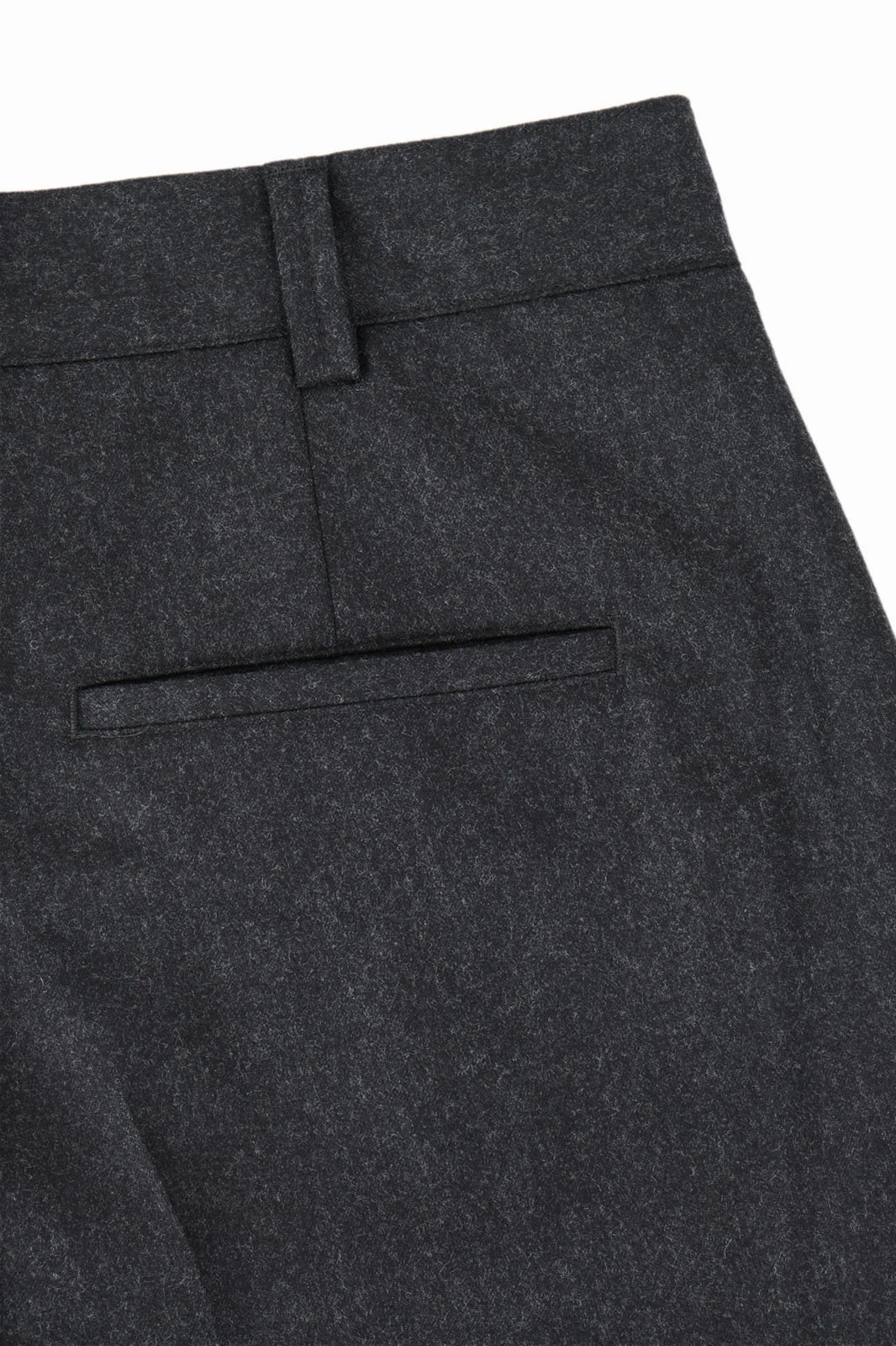 Pantalon large flanelle - Gris anthracite - Image 4