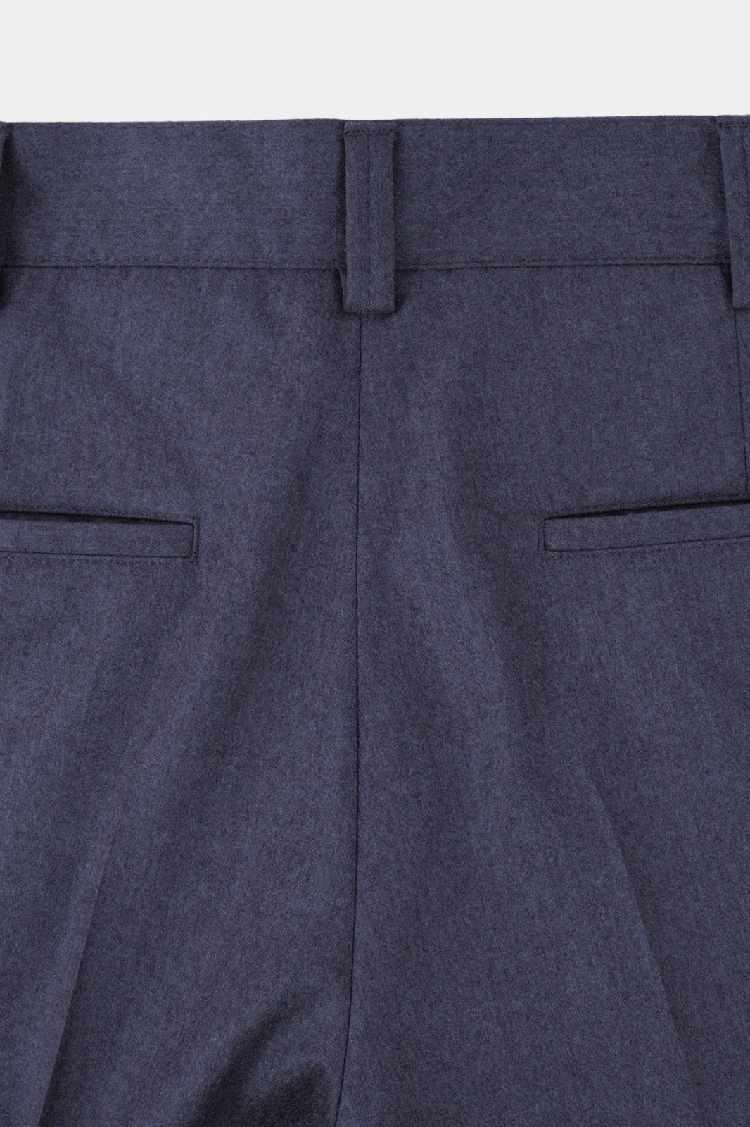 Pantalon large flanelle - Marine - Image 3