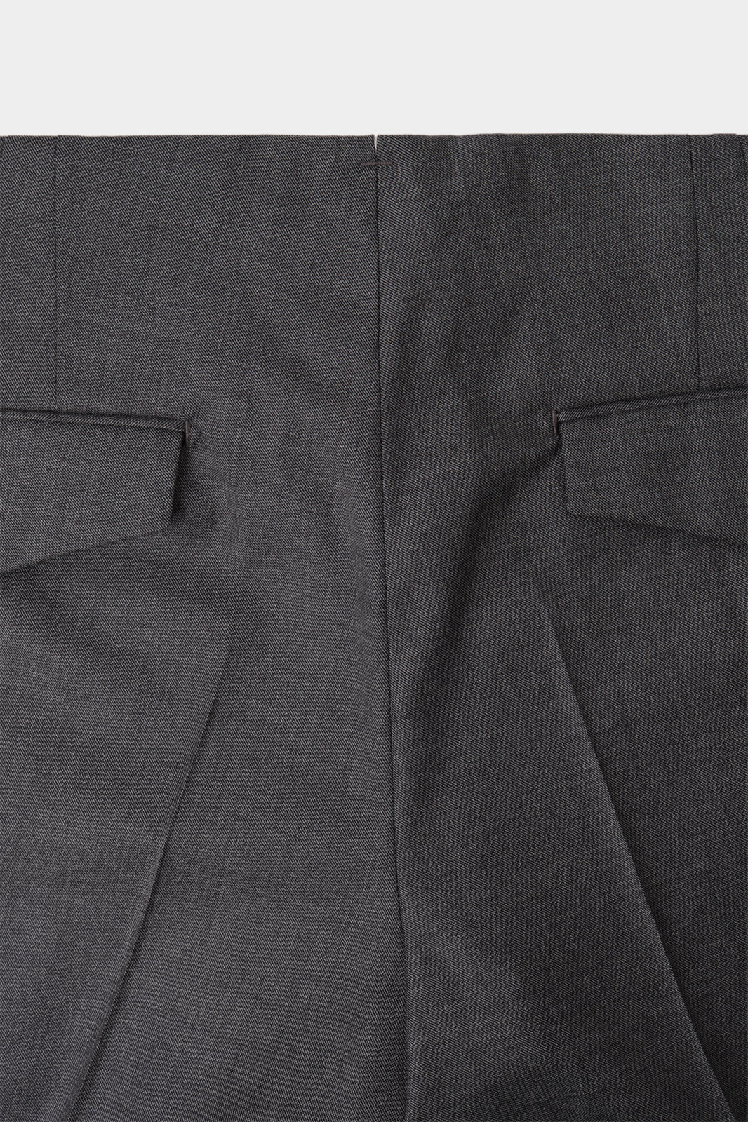 Pantalon à patte de serrage 1 pli - Gris fil à fil - Image 4