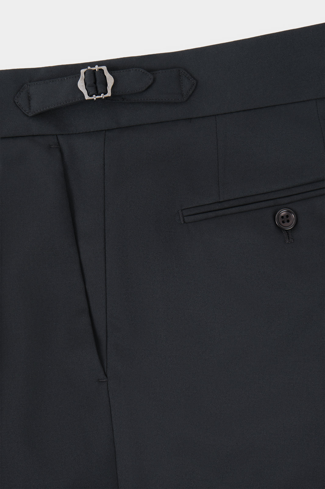 Pantalon à pinces en laine oversize - Noir - Image 3