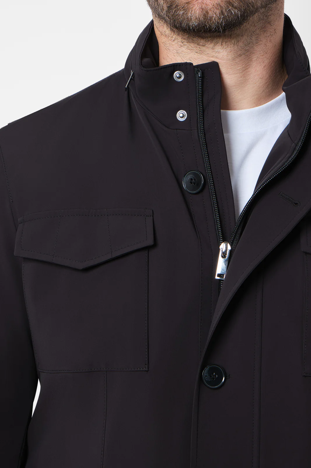Parka saharienne non doublée - Noir - Image 3