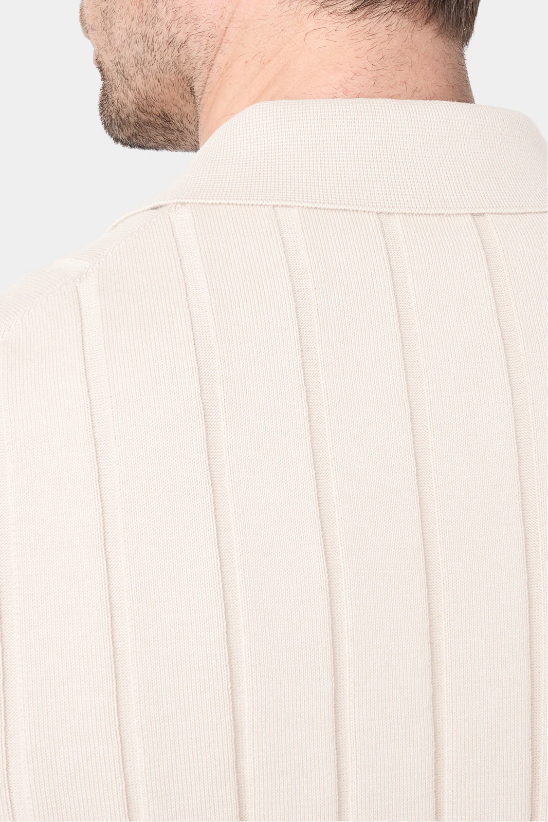 Polo chemise - Beige clair - Image 5
