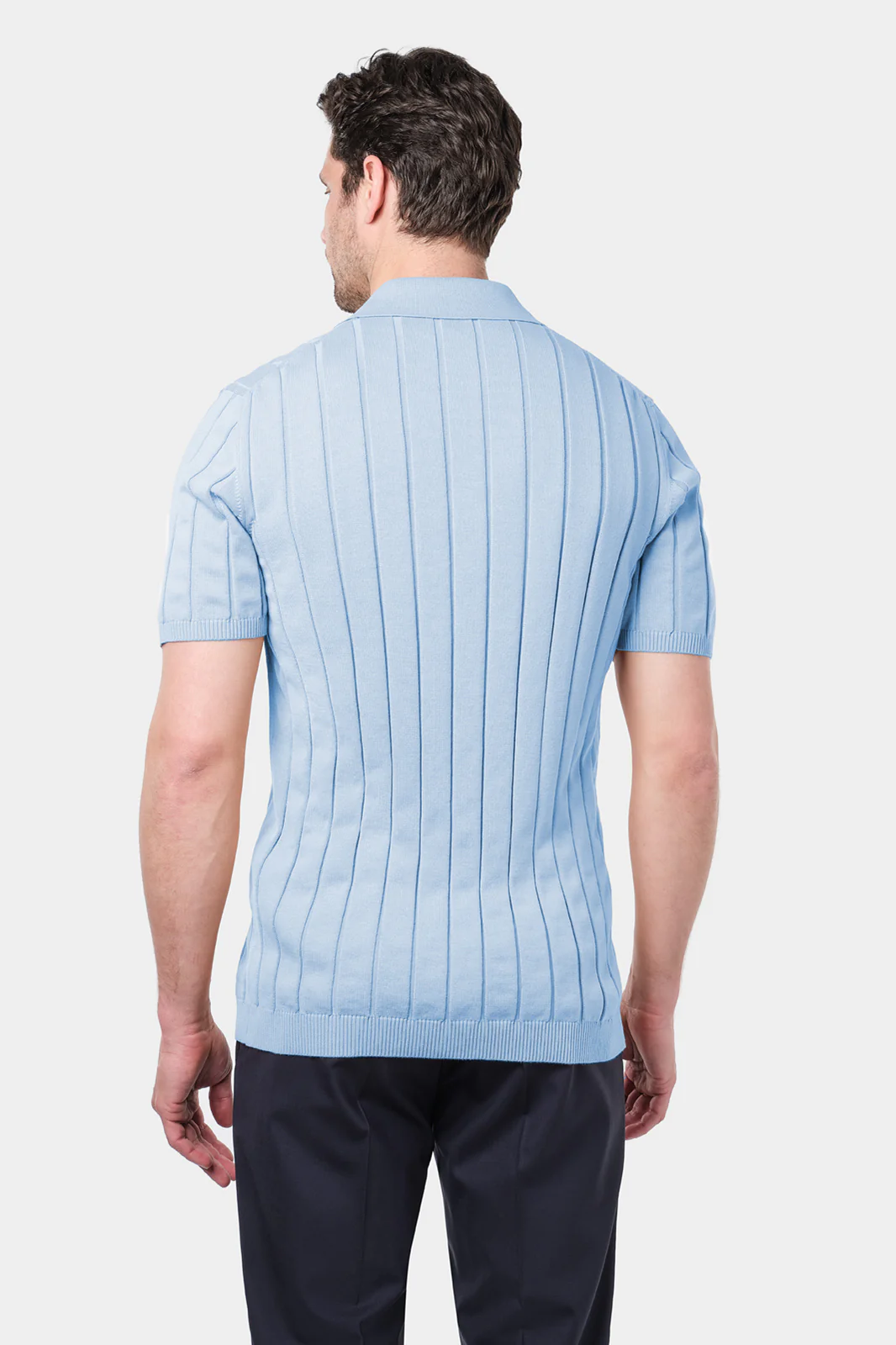 Polo chemise - bleu ciel - Image 3