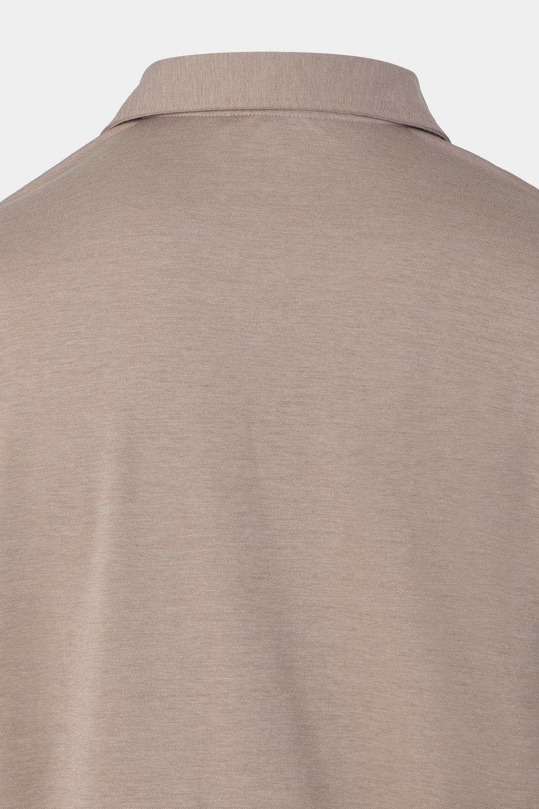 Polo en coton jersey - Taupe - Image 3