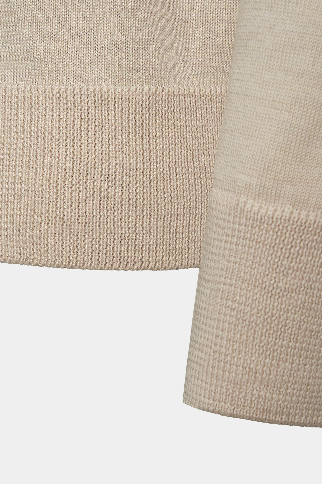 Pull col polo - Beige - Image 3