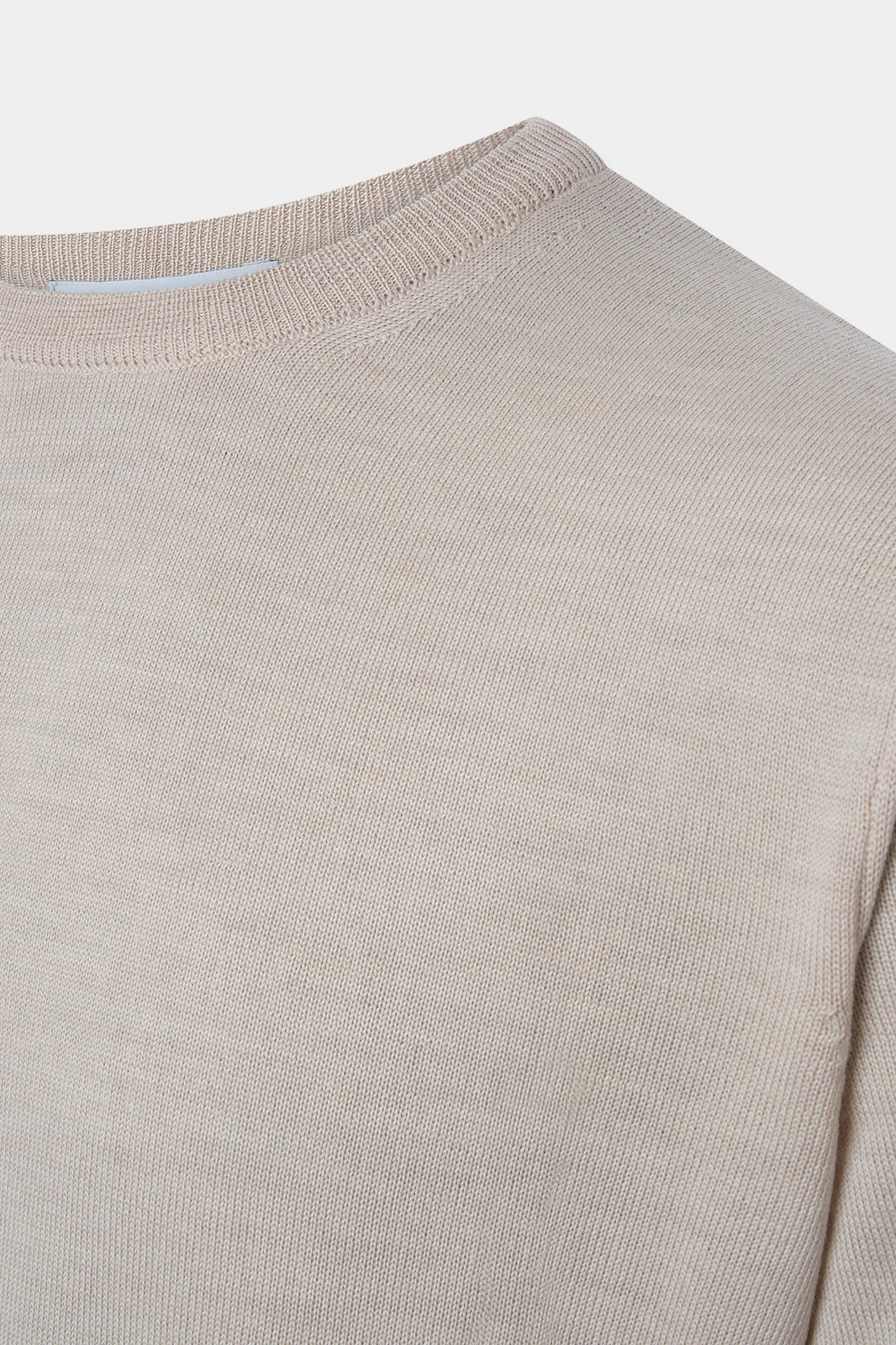 Pull col rond - Beige - Image 2
