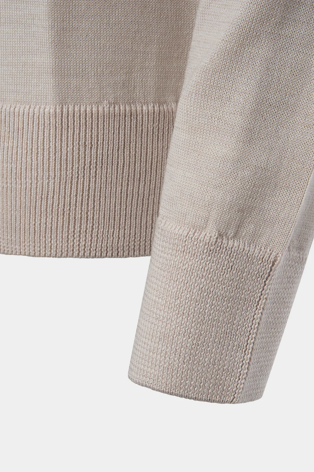 Pull col rond - Beige - Image 3