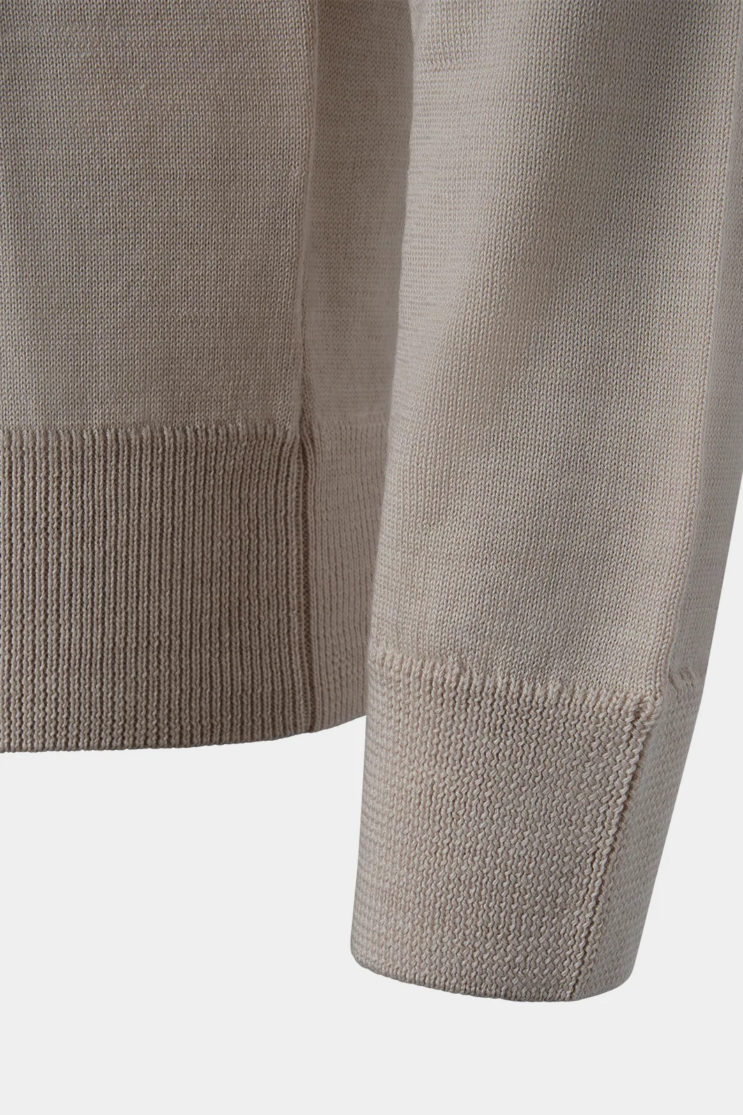Pull col roulé - Beige - Image 3