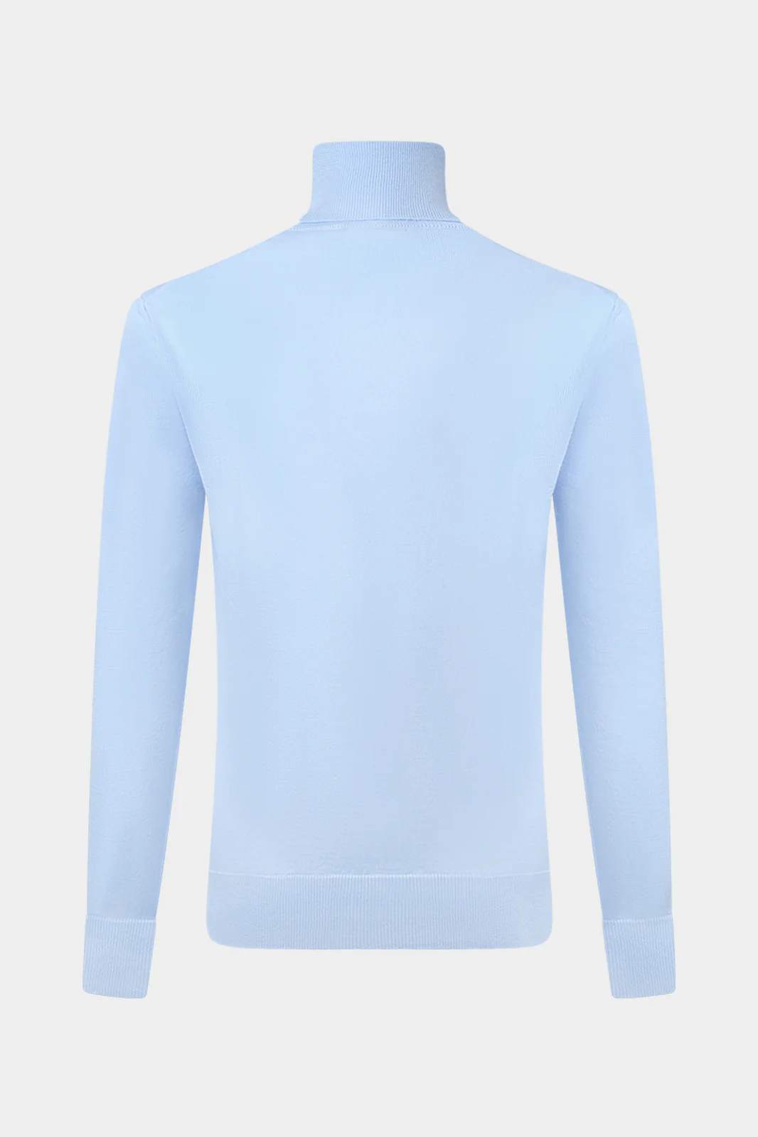 Pull col roulé - Bleu ciel - Image 4
