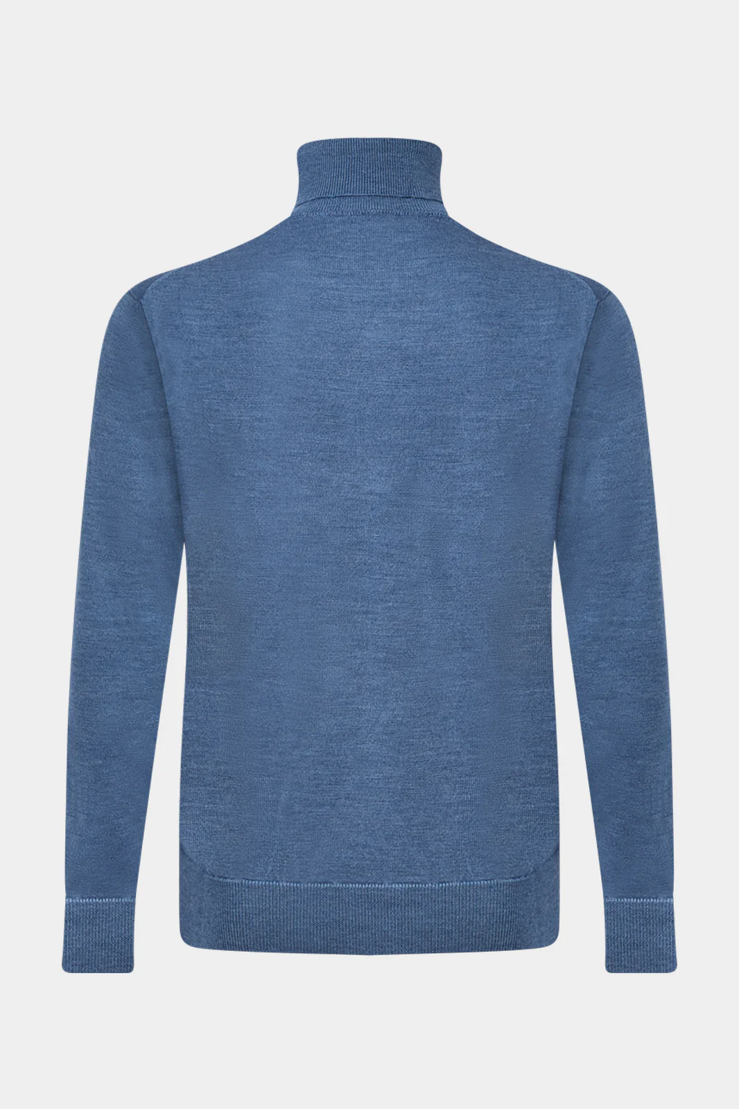 Pull col roulé - Bleu jeans - Image 4