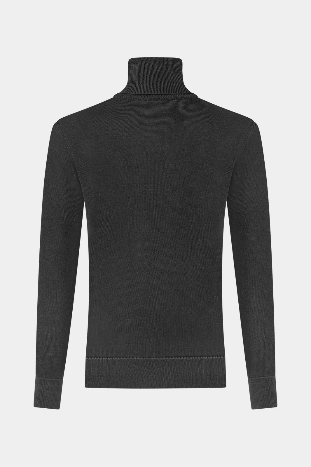 Pull col roulé - Noir - Image 4