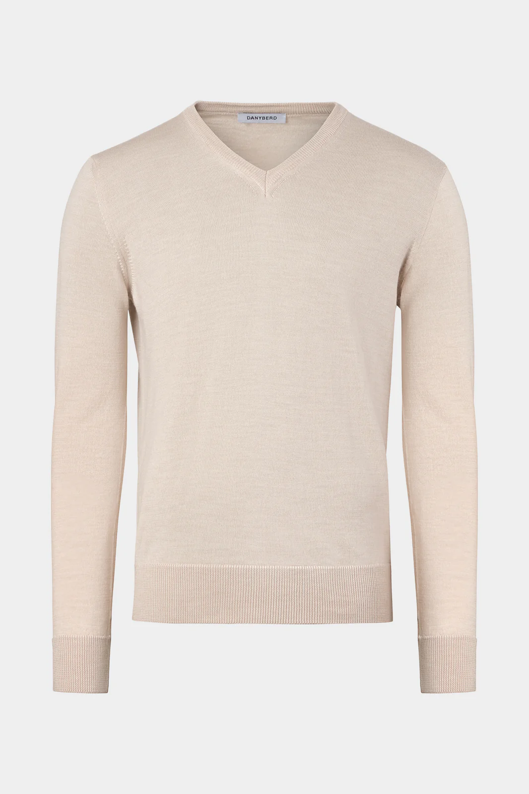 Pull col V - Beige
