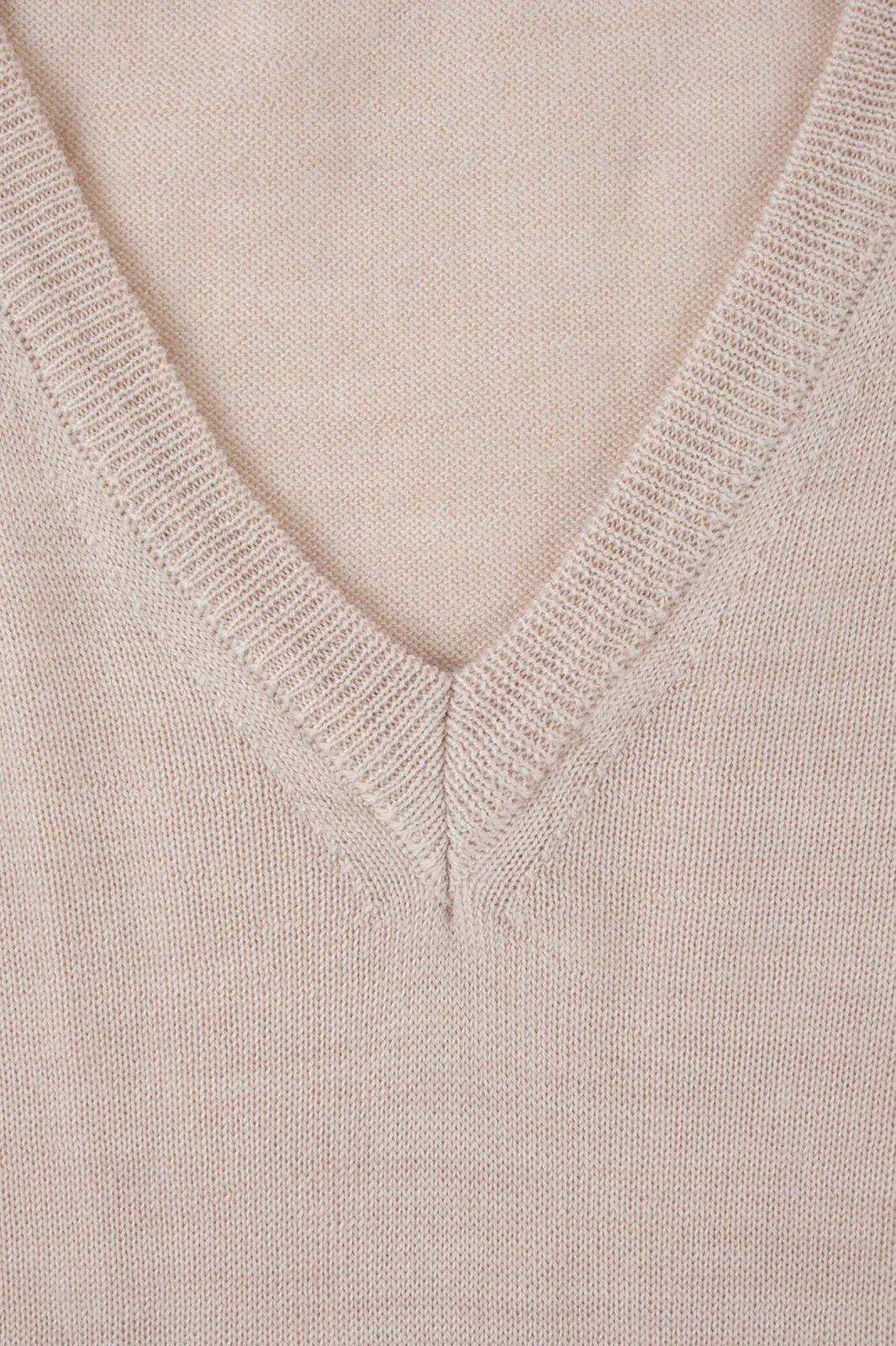 Pull col V - Beige - Image 2